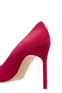 Розовые замшевые туфли BB Manolo Blahnik