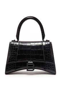 Черная сумка Hourglass Balenciaga