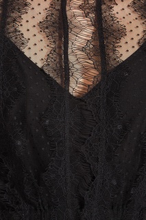 Черное платье из гипюра Laroom