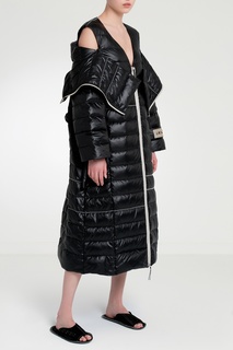 Стеганое пальто с контрастной застежкой Ruban