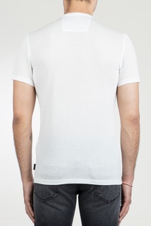 Белая футболка на пуговицах John Varvatos