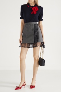 Красные туфли с открытой пяткой Miu Miu