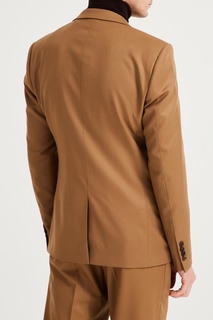 Светло-коричневый шерстяной пиджак Sandro