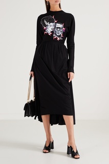 Черные лакированные мюли Prada