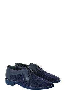 Темно-синие туфли из замши с плетением Roberto Rossi