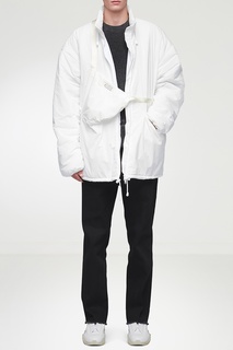 Пуховик белого цвета Maison Margiela