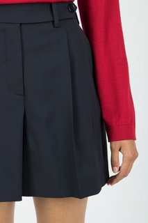 Темно-синие шорты с защипами RED Valentino