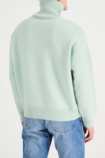 Зеленый свитер из шерсти Ami