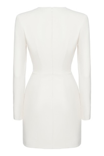 Короткое белое платье-футляр Sorelle