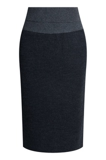 Темно-серая юбка из трикотажа Fabiana Filippi