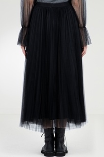 Черная плиссированная юбка из фатина Fabiana Filippi