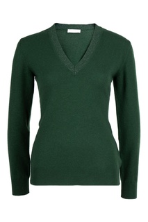 Зеленый трикотажный пуловер Fabiana Filippi