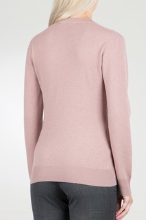 Розовый пуловер из шерстяного трикотажа Fabiana Filippi