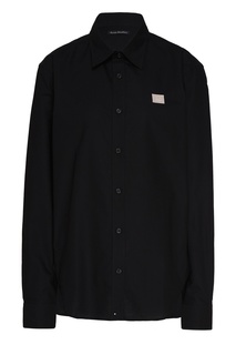 Черная рубашка прилегающего кроя Acne Studios