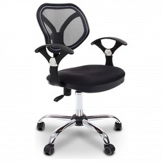 Кресло компьютерное Chairman 380 черный/хром, черный