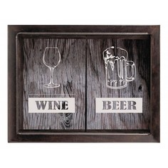 Копилка для винных пробок и пивных крышек (45х29 см) Beer/Wine KD-024-164 Дубравия