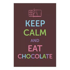 Панно (20x30 см) Eat chocolate TM-113-185 Ekoramka