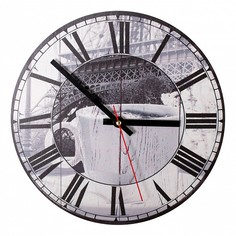 Настенные часы (30x30 см) Чашка в Париже KD-040-108 Дубравия