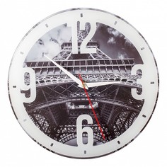 Настенные часы (30x30 см) Эйфелева башня KD-038-035 Дубравия