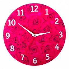Настенные часы (30x30 см) Розы KD-038-040 Дубравия