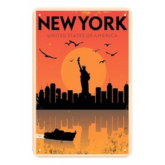 Панно (20x30 см) New York TM-113-138 Ekoramka