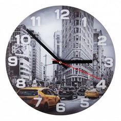 Настенные часы (30x30 см) Такси KD-038-038 Дубравия