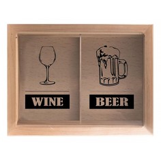 Копилка для винных пробок и пивных крышек BEER / WINE 29x45 Натуральный KD-024-165 Дубравия