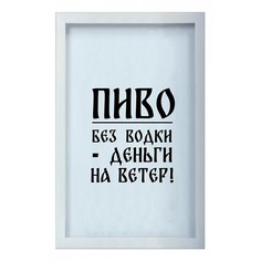 Копилка для пивных крышек (29х45 см) Пиво без водки - деньги на ветер KD-023-148 Дубравия
