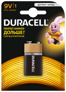 Батарейка щелочная Duracell Basic 9V