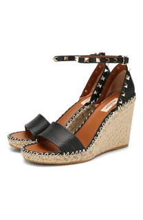 Кожаные босоножки Valentino Garavani Rockstud Double Valentino