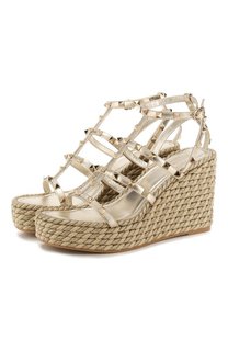 Кожаные босоножки Valentino Garavani Rockstud Torchon Valentino