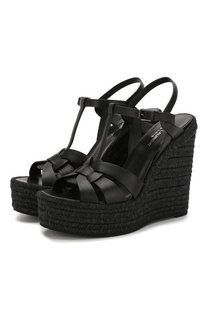 Кожаные босоножки Espadrille Saint Laurent