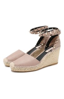 Кожаные босоножки Valentino Garavani Rockstud Double Valentino