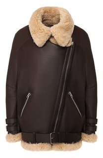 Дубленка с косой молнией Acne Studios