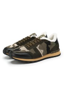 Комбинированные кроссовки Valentino Garavani Rockrunner Valentino