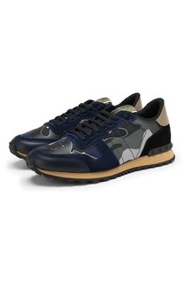 Комбинированные кроссовки Valentino Garavani Rockrunner Valentino