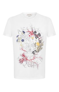 Хлопковая футболка Alexander McQueen