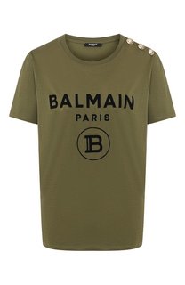 Хлопковая футболка Balmain