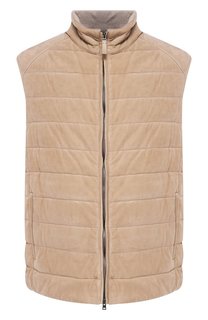 Кожаный жилет Brioni