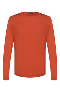 Лонгслив из смеси шелка и хлопка Loro Piana