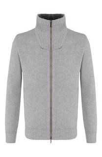 Кашемировый кардиган с меховой отделкой Loro Piana