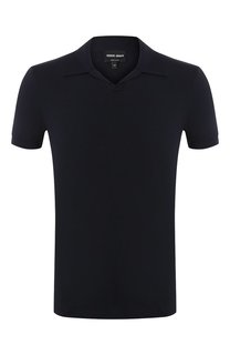 Поло из вискозы Giorgio Armani