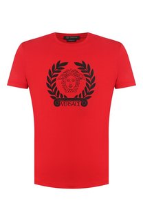 Хлопковая футболка Versace