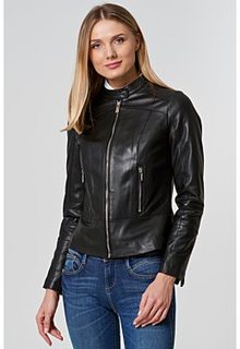 Куртка из натуральной кожи La Reine Blanche