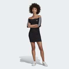 Платье Off-the-Shoulder adidas Originals