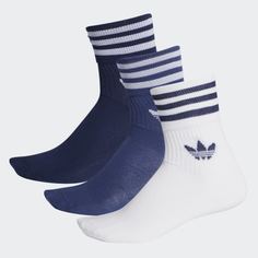 Три пары носков Crew Mid-Cut adidas Originals