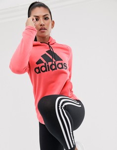 Розовый спортивный худи adidas