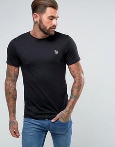Черная узкая футболка с логотипом-зеброй PS Paul Smith-Черный