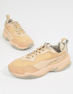 Розовые кроссовки в стиле дезертов Puma Thunder-Бежевый