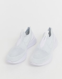 Белые кроссовки Nike Running Epic React Flyknit-Белый